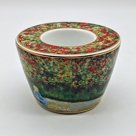 Goebel Artis Orbis Claude Monet Porcelain Candle Holder - Picture 2 of 7